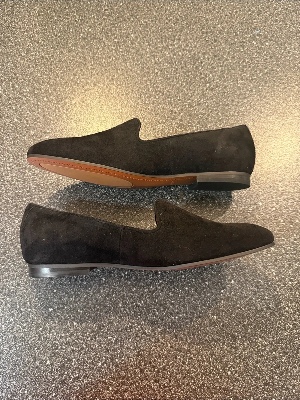 Vionic Black Suede Women's Willa Slip-On Loafers - size 8